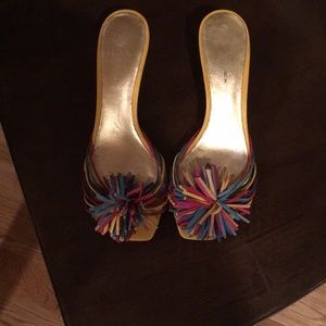 Italian backless sandals